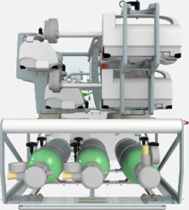 Hillaero VOYAGER 7 FAA certified Mount for your Air Ambulance Airmed Helicopter or Fixed Wing Aircraft WITH UNITS FRONT